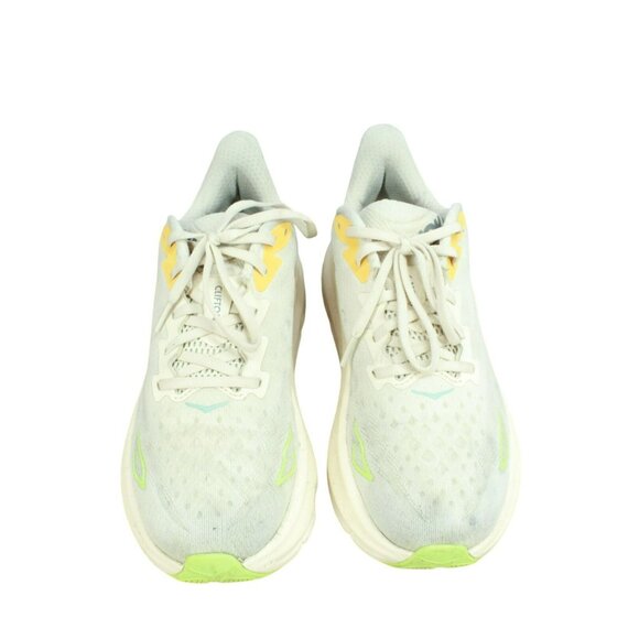 Hoka One One Clifton 9 White Mesh Breathable Marathon Sneaker Shoes Size 10 B - Picture 5 of 9